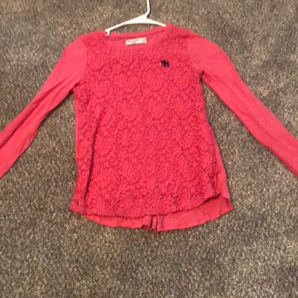 cute barley worn pink shirt from abercrombie kids